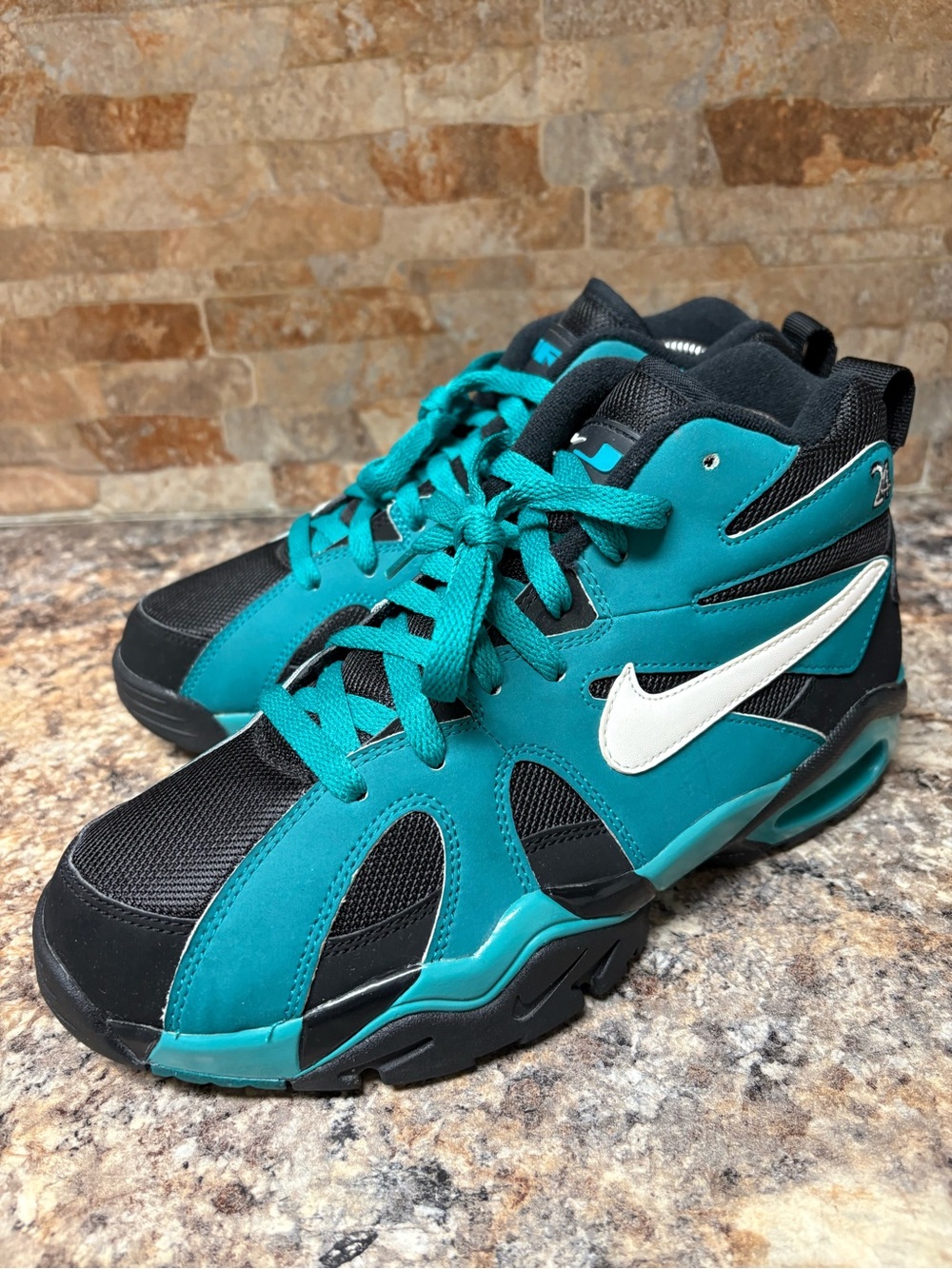 Nike Air Diamond Fury 96 Griffey Fresh Water Teal Black 724971-300 Size 8.5
